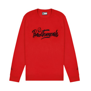 Red / Black Emb Hitstyle Goodheart Badtempah Crew