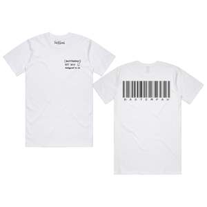 Barcode tee-White