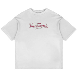 Clothing: Hit style tee-White/Marroon