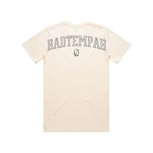 Back Drop Varsity Tee - Cream