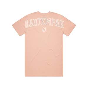 Clothing: Back Drop Varsity Tee - Pink