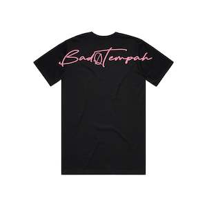 Back Drop Scribble Tee - Black