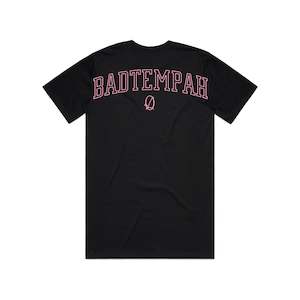 Clothing: Back Drop Varsity Tee - Black