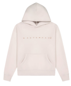 Laxed track Hoodie-Cream