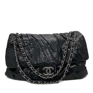 Chanel Xl Flap In Glazed Calfskin