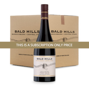 Subscribe & Save 20% ~ 12 Pack of Single Vineyard Central Otago Pinot Noir 2018