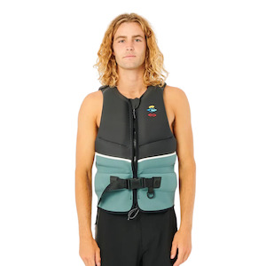 Sporting equipment: Ripcurl Men's E-Bomb Pro Bouyancy Vest - Muted Green