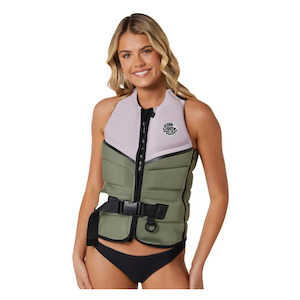 Sporting equipment: Ripcurl Women's E-Bomb Pro Bouyancy Vest - Khaki