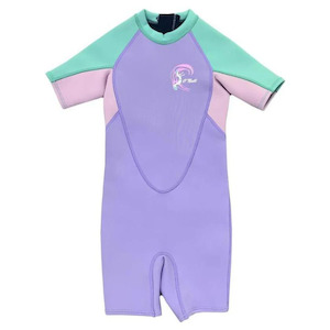 O'Neill Girl's Toddler Reactor BZ SS Spring 2mm - Mist / Pink / Seafoam