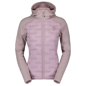 Sporting equipment: Scott Women's Defined Warm Hybrid Hoodie - Cloud Pink