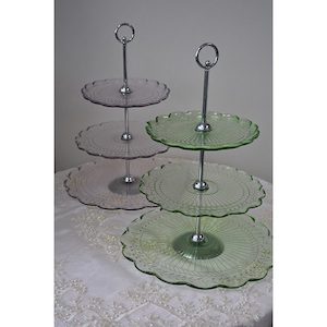 Cake and Cupcake Stands: Le Garden Vintage 3 Tier Cupcake Stand