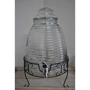 8 Litre Beehive Glass Drink Dispenser