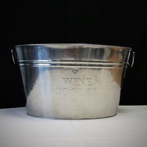 Large Silver Champagne Tub