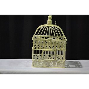 Small Decorative Cream Birdcage