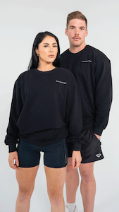 Oversized Box Crew | Black