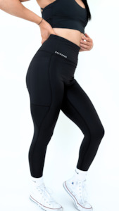 Sculpting 7/8 Leggings | Obsidian Black