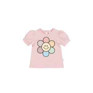 Clothing: Huxbaby Rainbow Daisy Puff T-Shirt