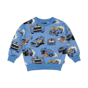 Clothing: Rock Your Kid Blue Cars Sweatshirt