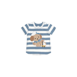 Huxbaby Sailor Pup Stripe T-Shirt