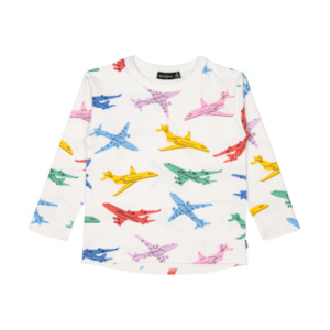 Rock Your Kid Big Jet Plane Long Sleeve T-Shirt