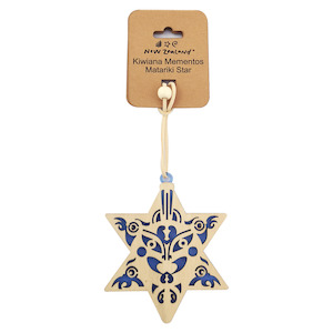 NZ Matariki Hanging Ornament Star