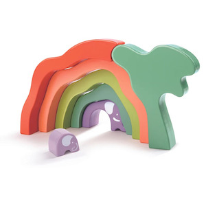 Clothing: Hape Safari Elephant Stacking Blocks