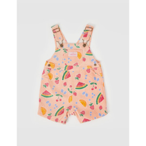 Goldie + Ace Burton Fruit Salad Linen Overalls