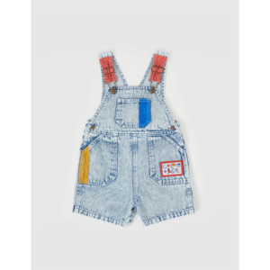 Goldie + Ace Burton Colour Pop Cargo Denim Overalls