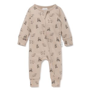 Clothing: Aster & Oak Bear Zip Romper