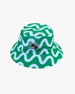 THE COLLECTIBLES | Green Squiggle Reversible Bucket Hat