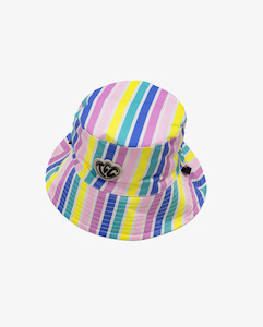 THE COLLECTIBLES | Rainbow Stripe Reversible Bucket Hat