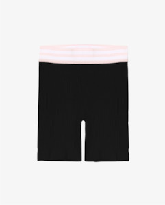 THE GIRL CLUB | Black Rib Stretch Shorts