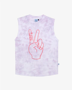 THE GIRL CLUB | Peace + Love Lilac Tie-Dye Tank