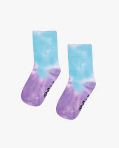 THE COLLECTIBLES | Lavender Tie-Dye Scallop Edge Socks