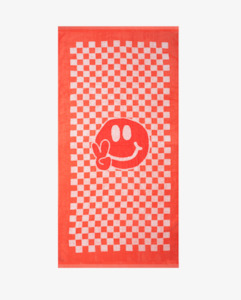 THE COLLECTIBLES | Checker Smiley Flat Beach Towel