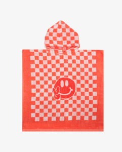 Clothing wholesaling: THE COLLECTIBLES | Checker Smiley Hooded Beach Towel