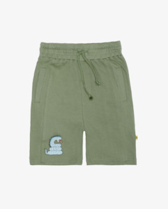 BAND OF BOYS | Dino Snake Patch Waffle Seam Front Shorts