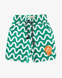 Clothing wholesaling: BAND OF BOYS | Green Squiggle Shorts