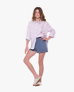 THE GIRL CLUB | Pink Stripe Cotton Shirt