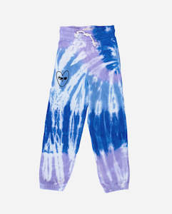 THE GIRL CLUB | Purple/Blue Tie-Dye Happy Heart Joggers