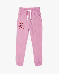 THE GIRL CLUB | Light Pink Blah Blah Trackies