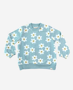 Clothing wholesaling: THE GIRL CLUB | Mint Green Daisy Crew