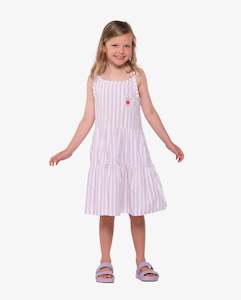 Clothing wholesaling: THE GIRL CLUB | Pink Stripe Cotton Play Dress