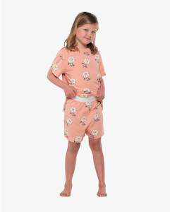 THE GIRL CLUB | Peach Daisy Skater Summer PJs