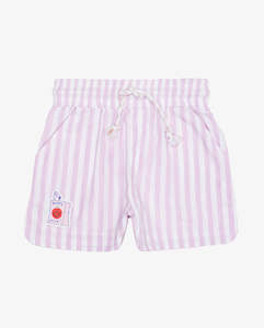 THE GIRL CLUB | Pink Stripe Cotton Shorts