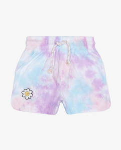 THE GIRL CLUB | Lavender Tie-Dye Cotton Shorts