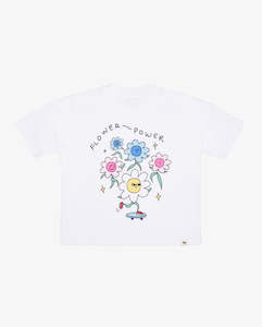 Clothing wholesaling: THE GIRL CLUB | White Flower Power Tee