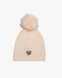 THE COLLECTIBLES | Cream Organic Lace Knit Beanie