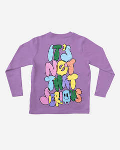 BOB+TGC | Purple It's Not That Serious Tee