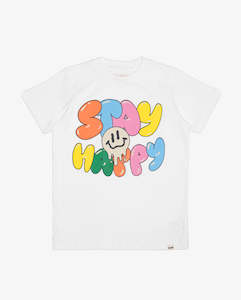 BAND OF BOYS | Stay Happy White Tee